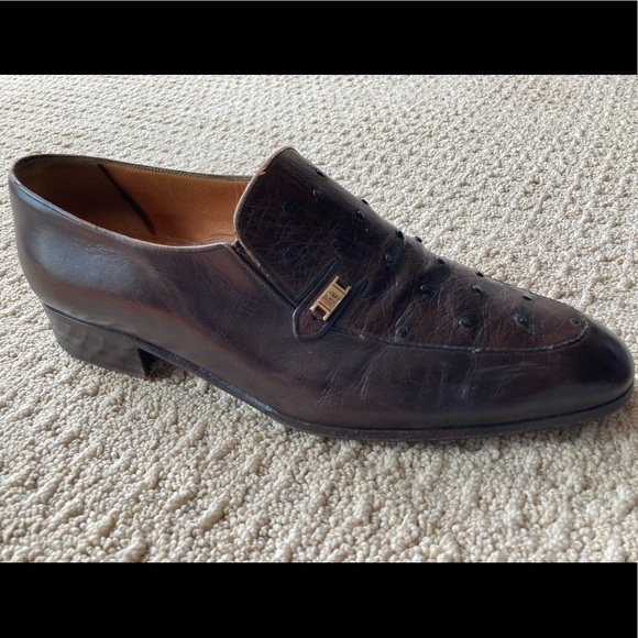 A. Testoni Ostrich loafers - Picture 1 of 6